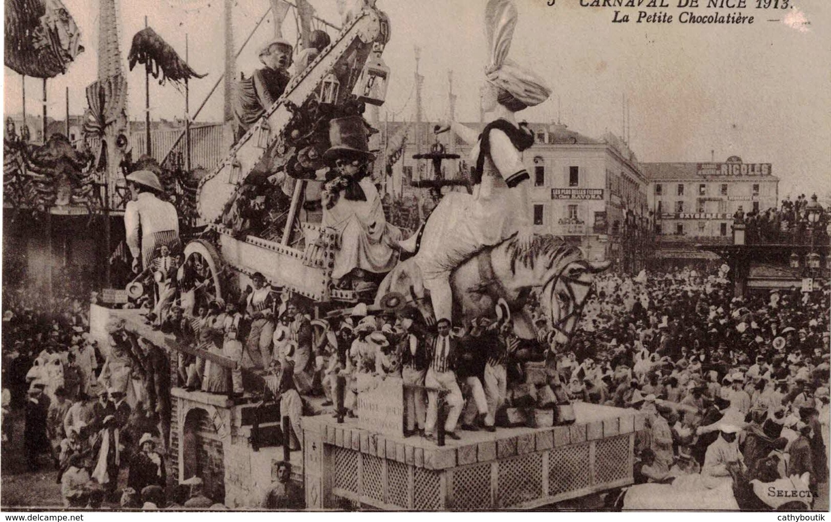 CP NICE - Carnaval De Nice De 1913 - La Petite Chocolatière - Carnaval