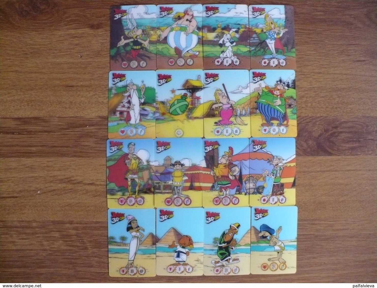 Asterix - Lenticular (3D) Card Set Of 32 From Hungary - Autres & Non Classés
