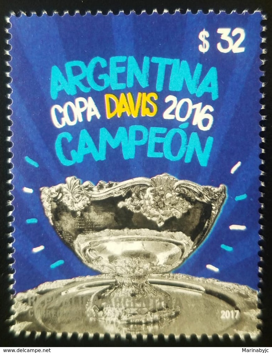 V) 2017 ARGENTINA, SPORT, COPA DAVIS CHAMPION, MNH - Unused Stamps