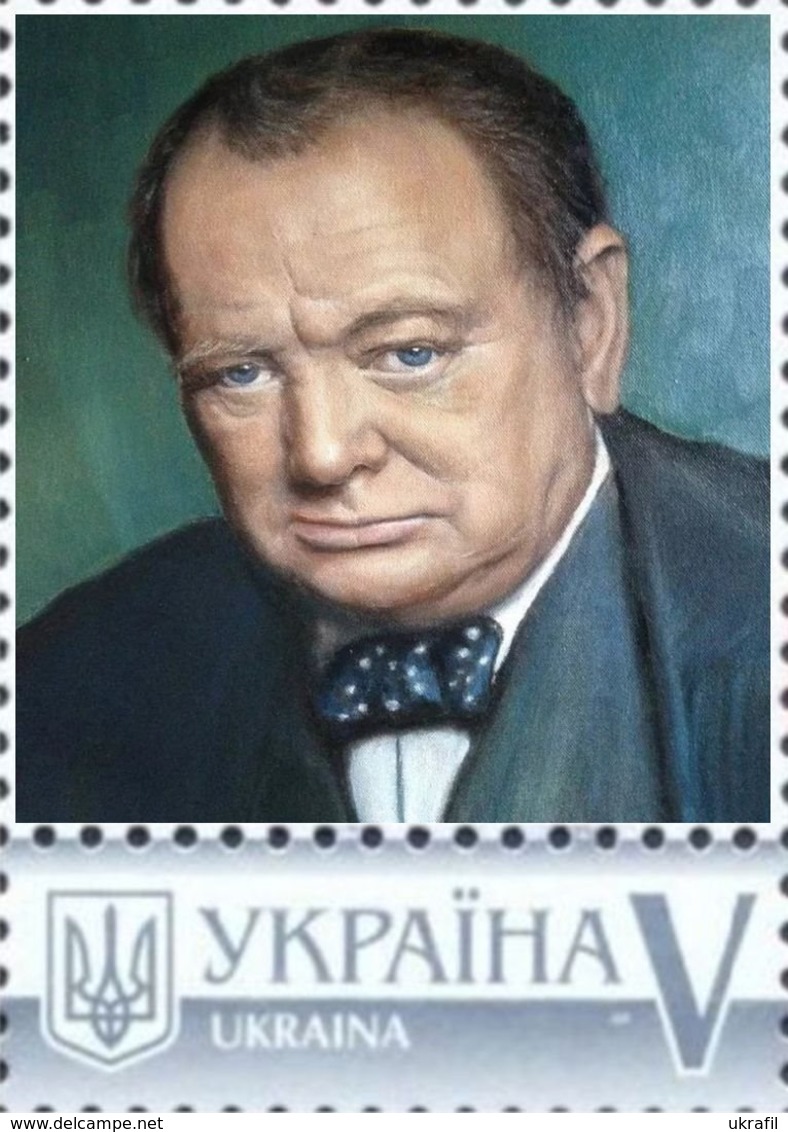 Ukraine 2017, England History, Politician, Writer Winston Churchill, 1v - Ukraine