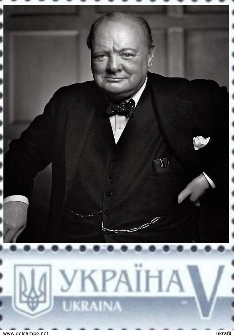Ukraine 2016, England History, Politician, Writer Winston Churchill, 1v - Ukraine