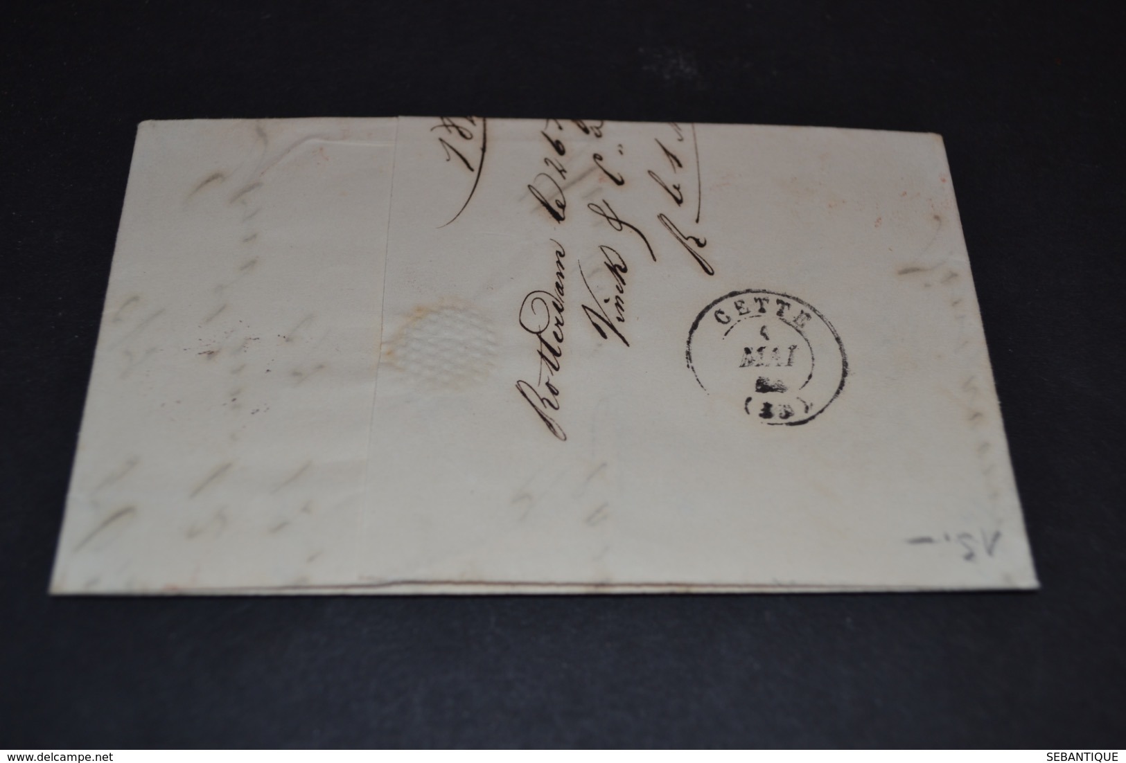 Lettre 1844 Rotterdam Pour Cette Cachet Pays Bas - 1801-1848: Précurseurs XIX