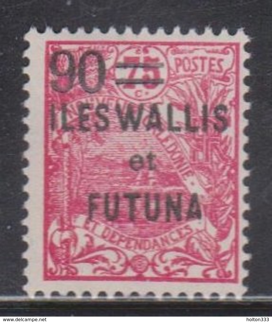 WALLIS & FUTUNA ISLANDS  Scott # 37 MH - Overprint & Surcharge - Unused Stamps