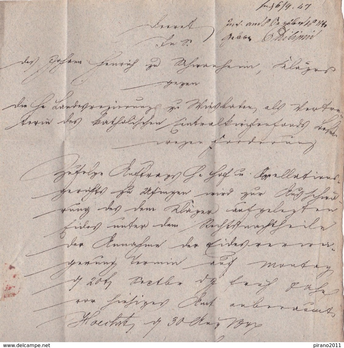 Usingen - Wiesbaden; 2 Briefe Von 1847 Und 1888 - Historical Documents