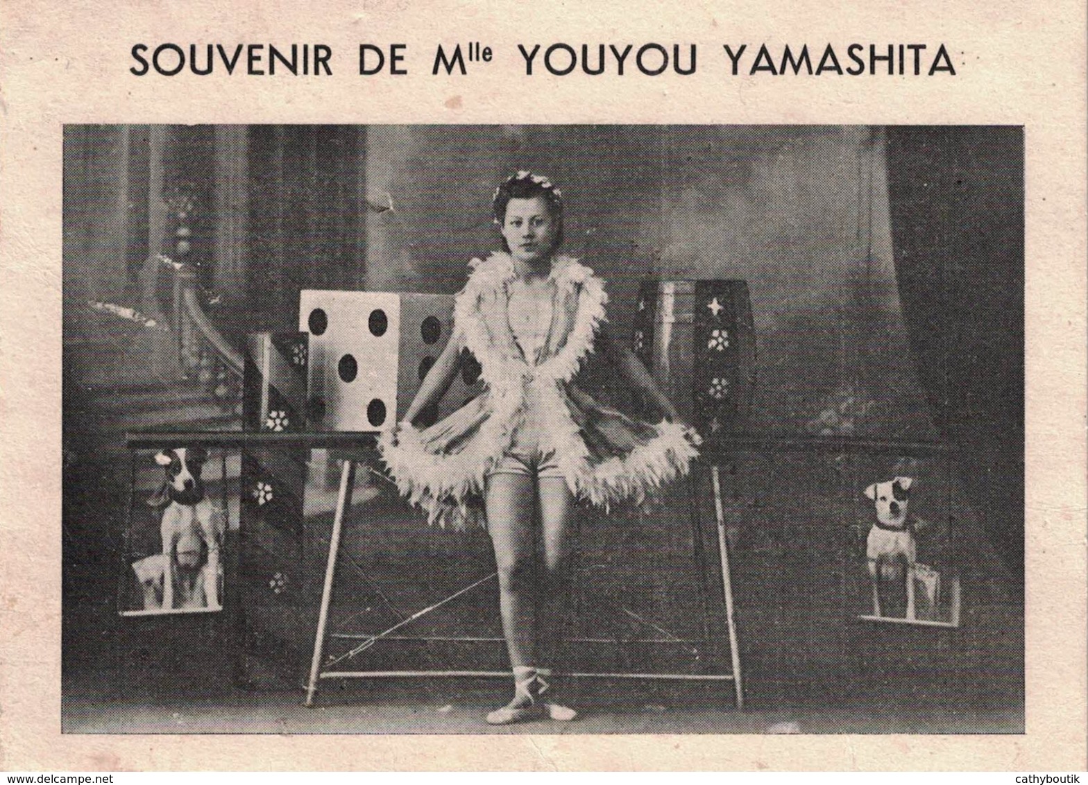 Carte Souvenir De Mlle YOUYOU YAMASHITA - Artistes