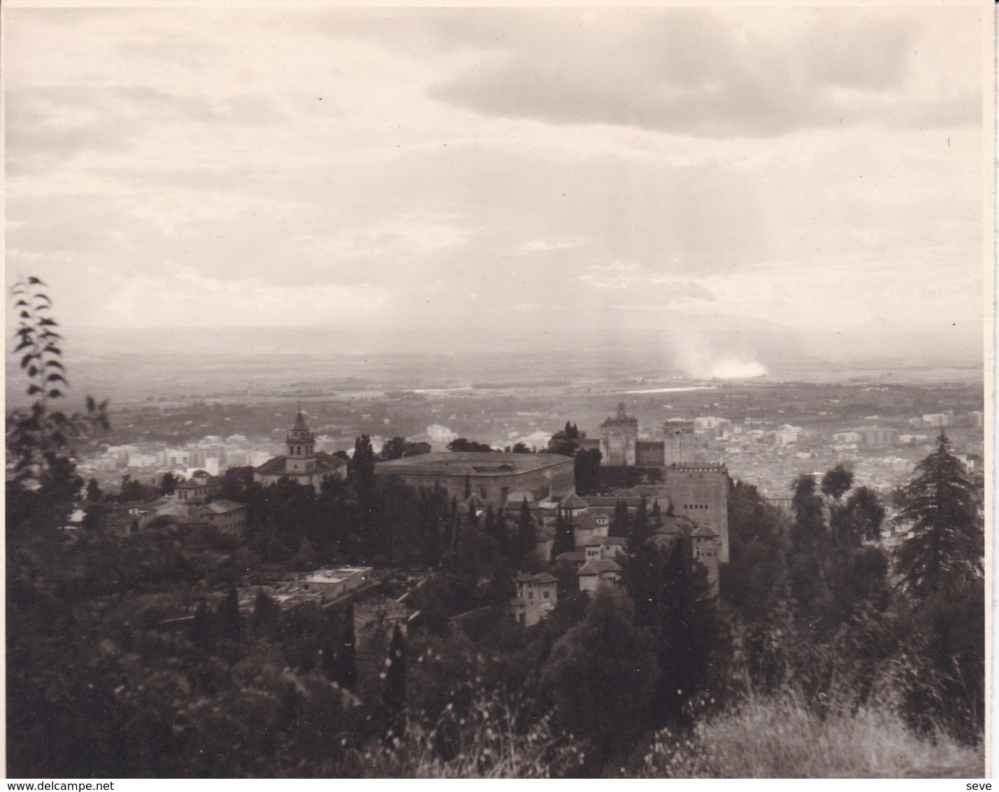 GRENADE GRANADA SILLA Del MORO 1963 Photo Amateur Format Environ 7,5 Cm X 5,5 Cm Région GRENADE GRANADA - Lugares