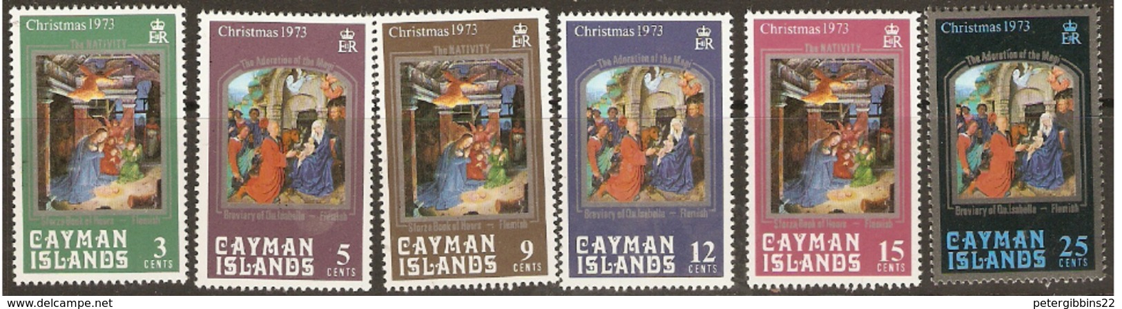 Cayman Islands  1973   SG 329-4  Christmas   Unnmounted Mint - Iles Caïmans