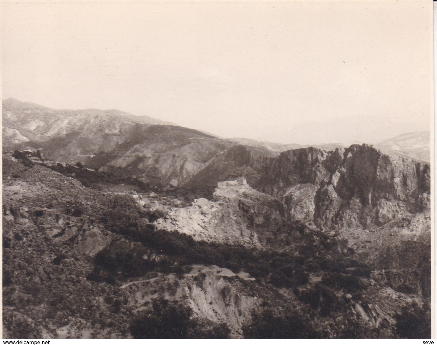 LANJARON CASTILLO 1963 Photo Amateur Format Environ 7,5 Cm X 5,5 Cm - Lugares