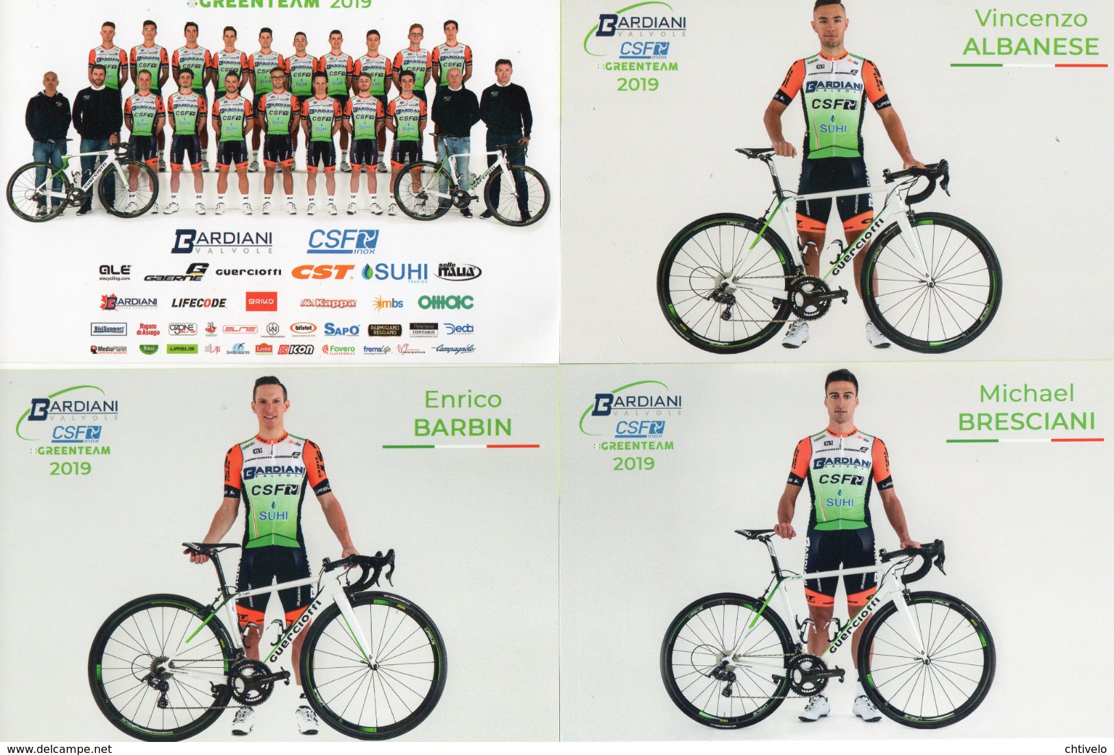 Cyclisme, Serie Bardiani CSF 2019, Sous Blister - Cyclisme