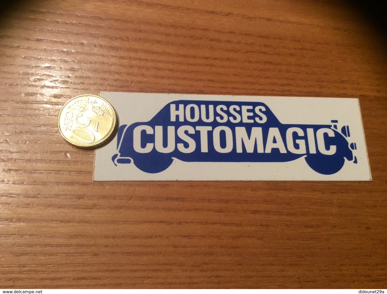 AUTOCOLLANT, Sticker «HOUSSES CUSTOMAGIC» (voiture) - Autocollants