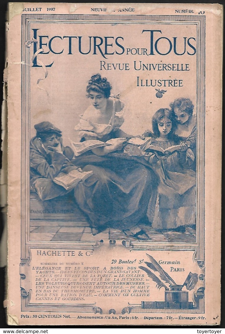 D406  Revue Lecture Pour Tous De Juillet 1907 - 1900 - 1949