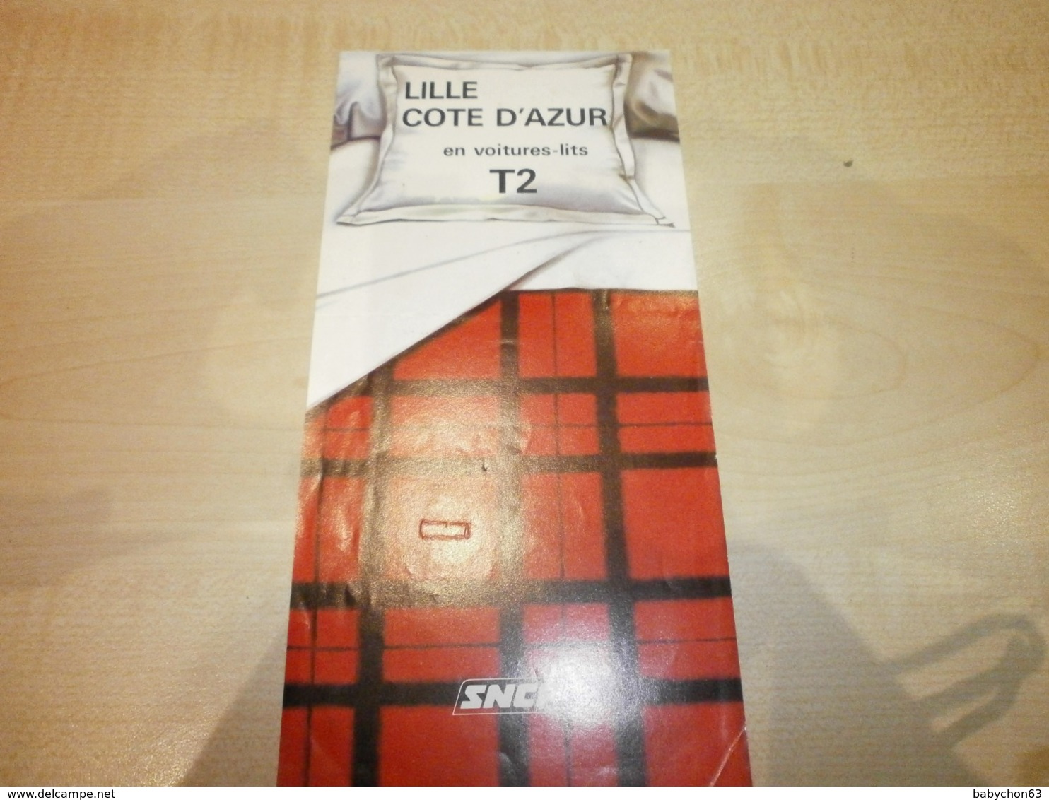 Horaires SNCF   LILLE /COTE D'AZUR En Voitures-lits En 1979 - Verkehr & Transport