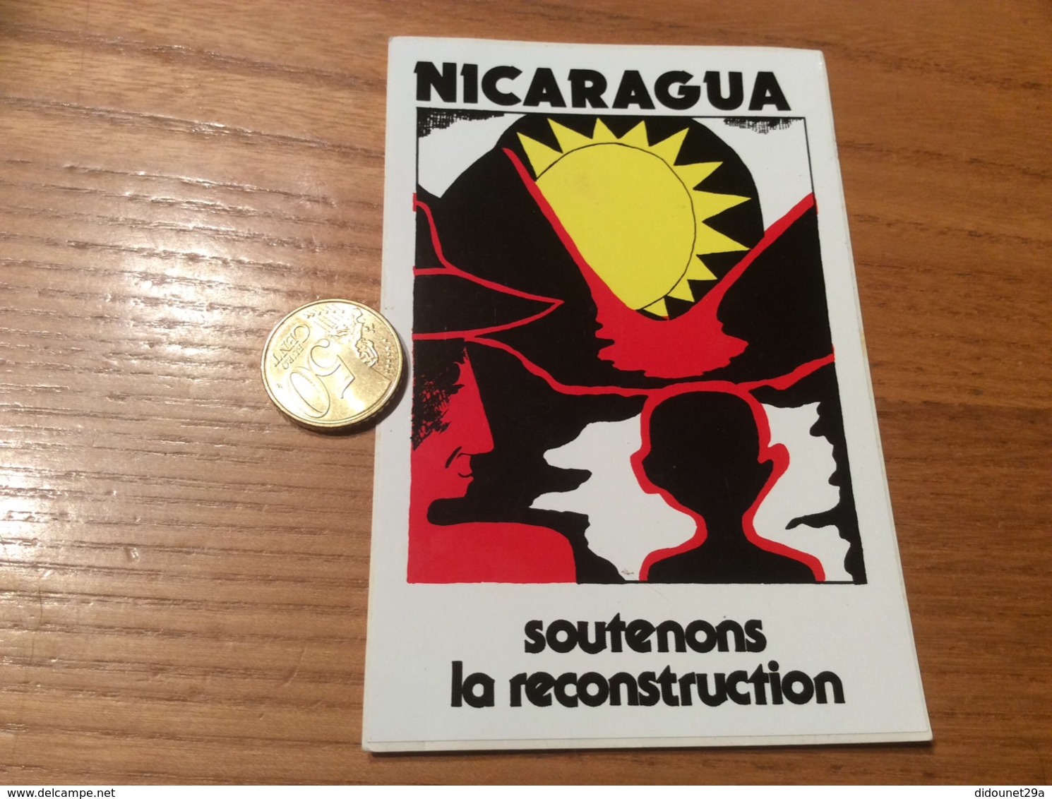 AUTOCOLLANT, Sticker «NICARAGUA Soutenons La Reconstruction» - Autocollants