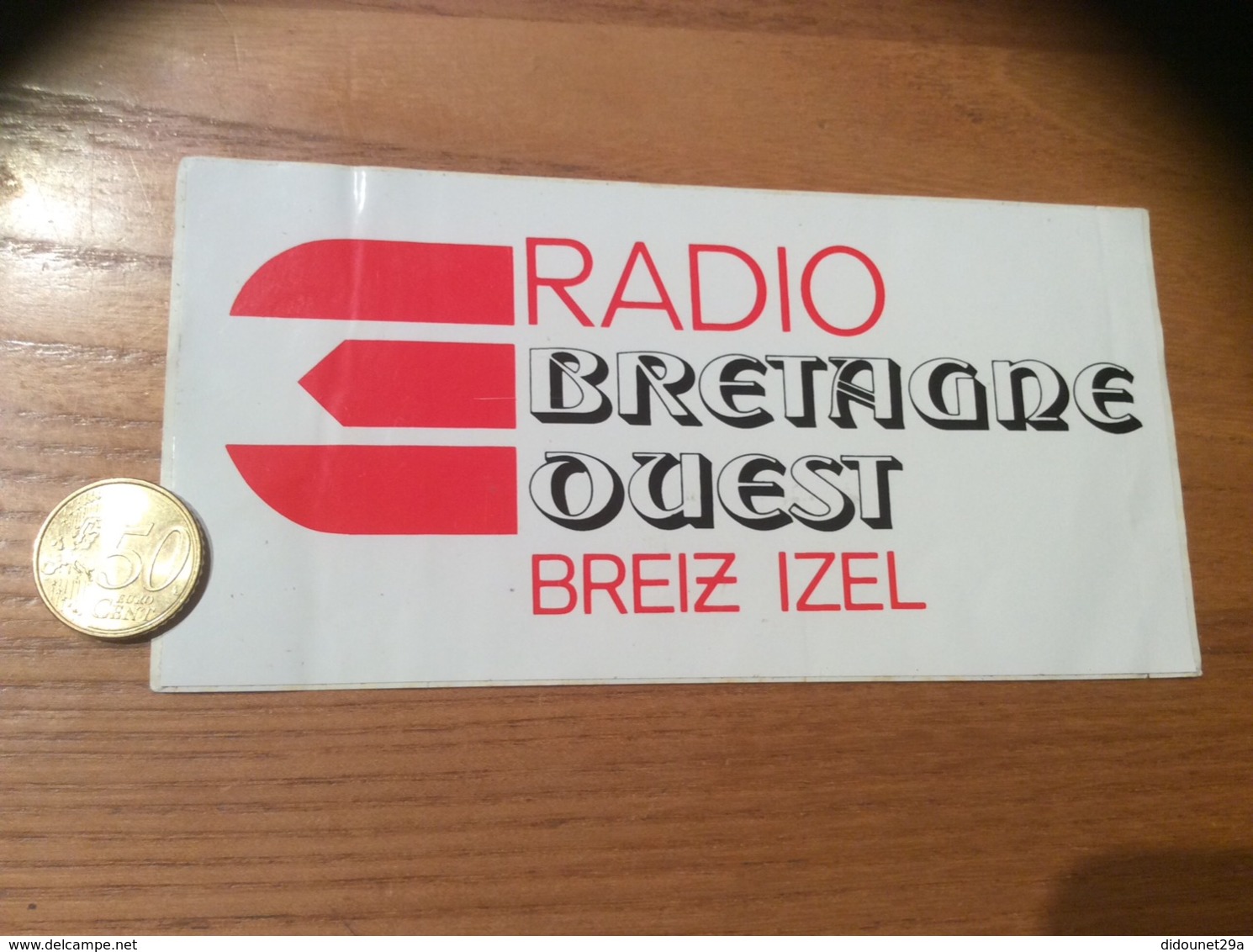 AUTOCOLLANT, Sticker « RADIO BRETAGNE OUEST BREIZ IZEL » - Autocollants