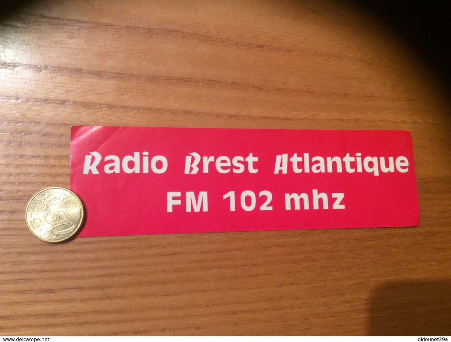 AUTOCOLLANT, Sticker «RADIO BREST ATLANTIQUE - FM 102 MHZ » (29) - Autocollants