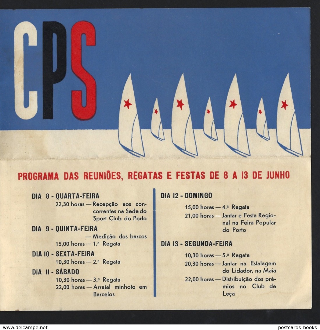 CAMPEONATO De PORTUGAL De STARS Leixões / Sport Club Do Porto 1955 Programa Desdobravel - Autres & Non Classés