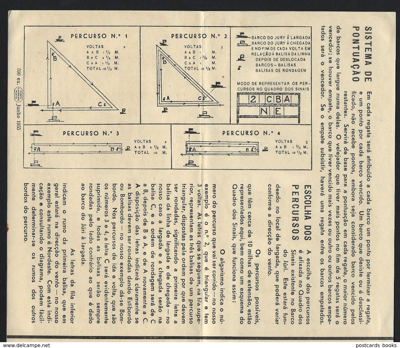 CAMPEONATO De PORTUGAL De STARS Leixões / Sport Club Do Porto 1955 Programa Desdobravel - Autres & Non Classés