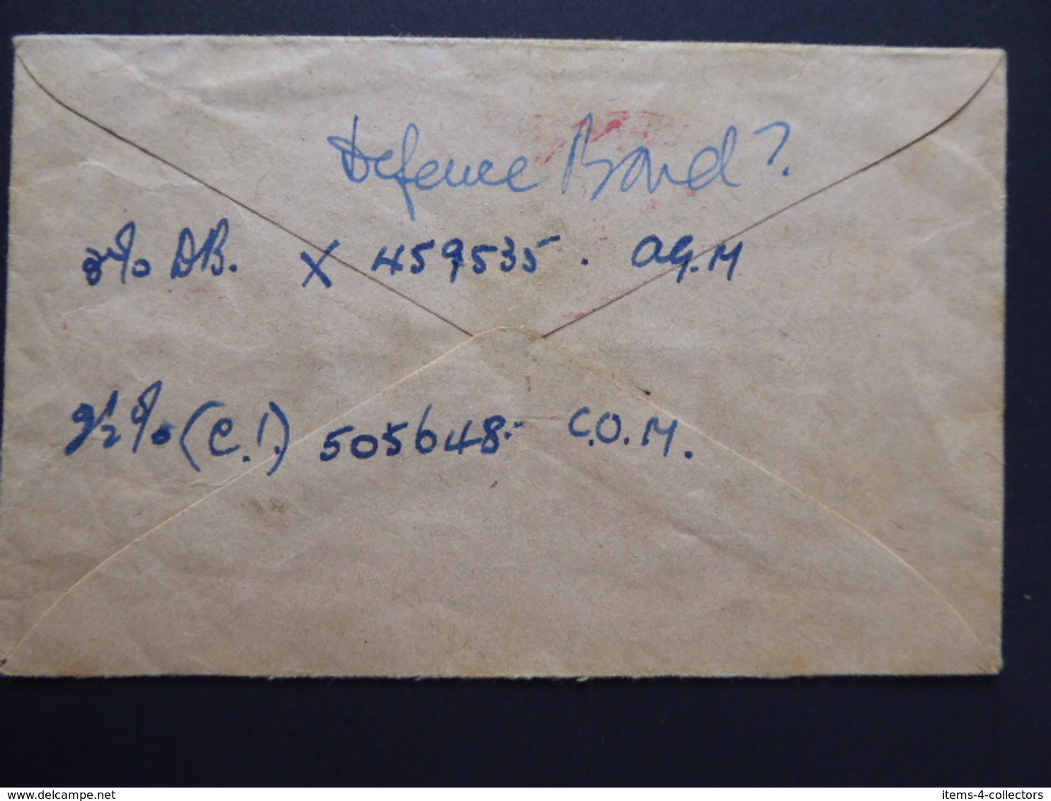 GREAT BRITAIN [UK]  POSTAL COVER WITH ENCLOSURE POSTMARK OHMS HARROGATE 1950 - Postmark Collection