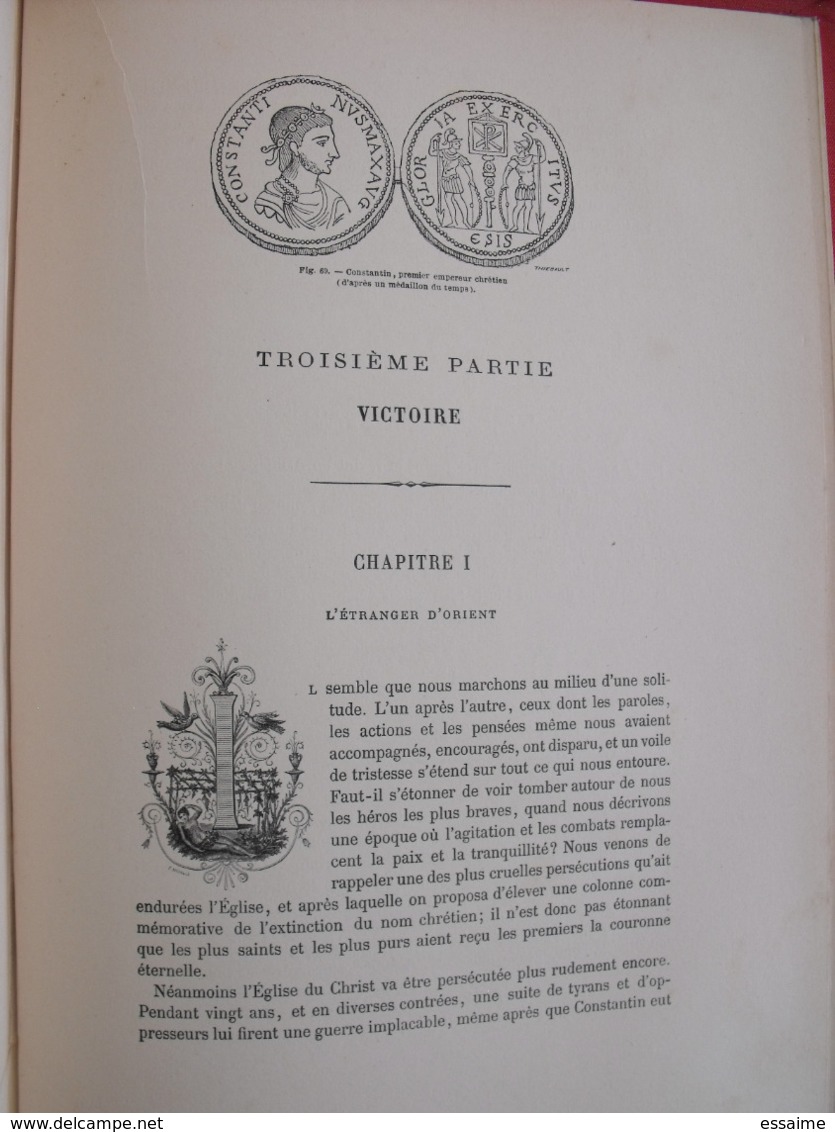 Fabiola. L'église Des Catacombes. Wiseman. Viot. Illust. Joseph Blanc. Mame Tours Sd (vers 1900). Cartonnage - 1801-1900