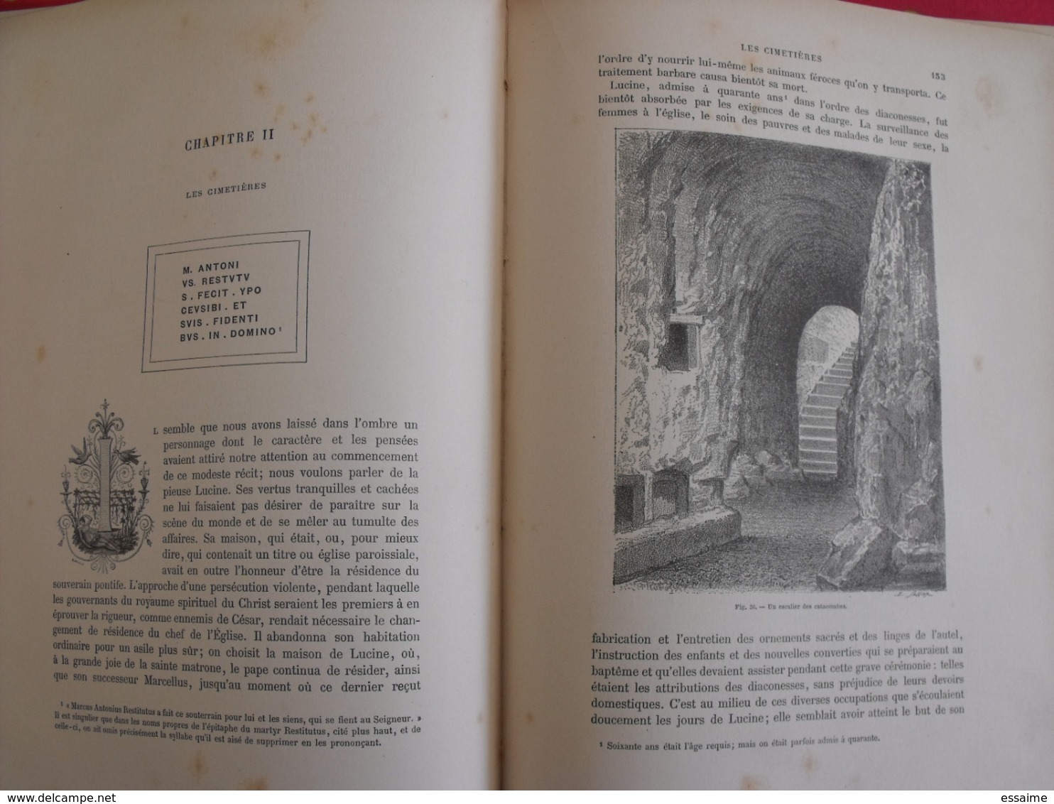 Fabiola. l'église des catacombes. Wiseman. Viot. illust. Joseph blanc. Mame Tours sd (vers 1900). cartonnage