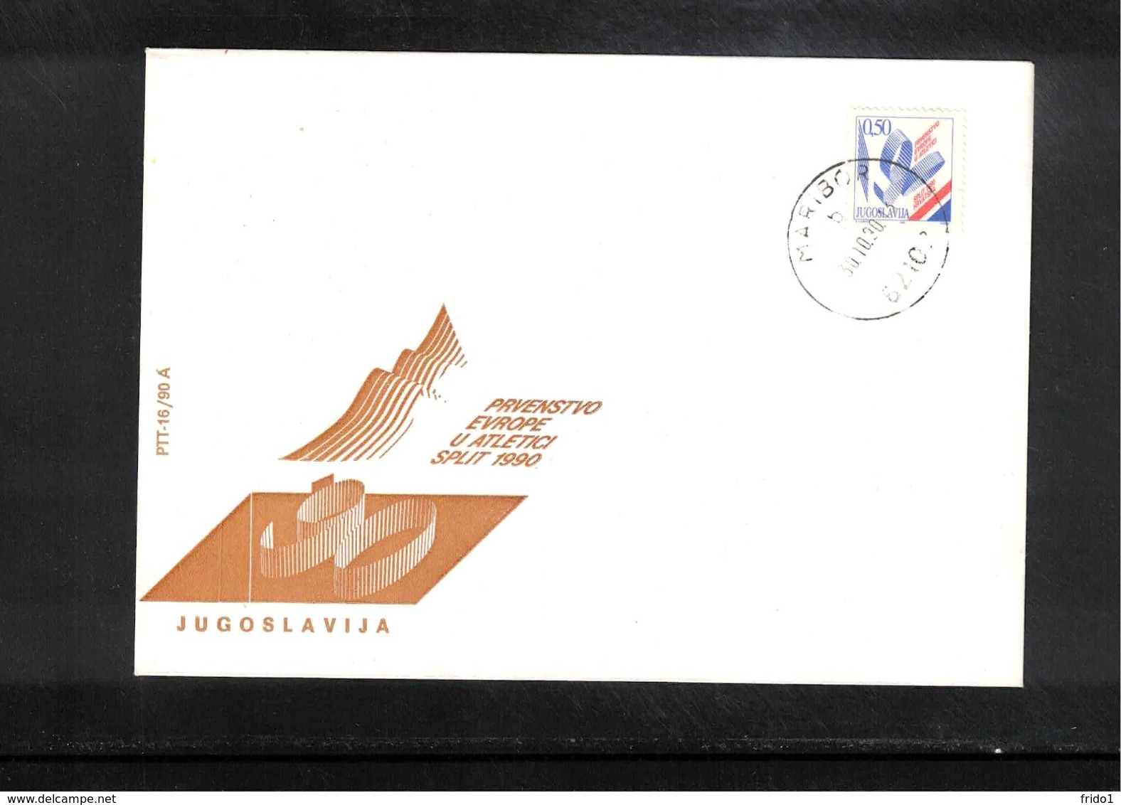 Jugoslawien / Yugoslavia 1990 European Athletics Championship In Split Interesting Cover - Leichtathletik