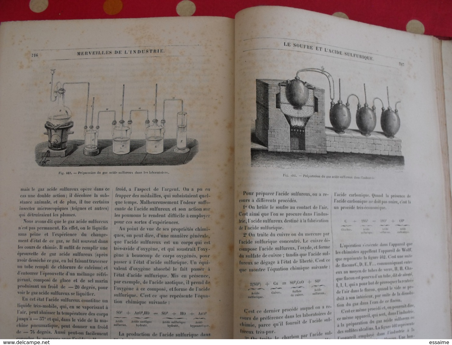 les merveilles de l'industrie. Louis Figuier. industries chimiques. Furne, Jouvet. Paris. sd (vers 1890) belles gravures