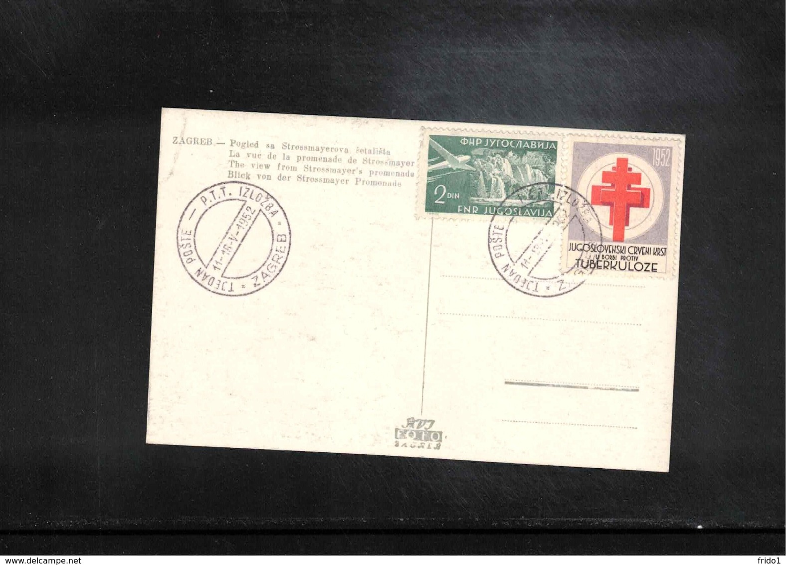 Jugoslawien / Yugoslavia 1952 Interesting Postcard With Scarce Tax Stamp For TBC - Covers & Documents