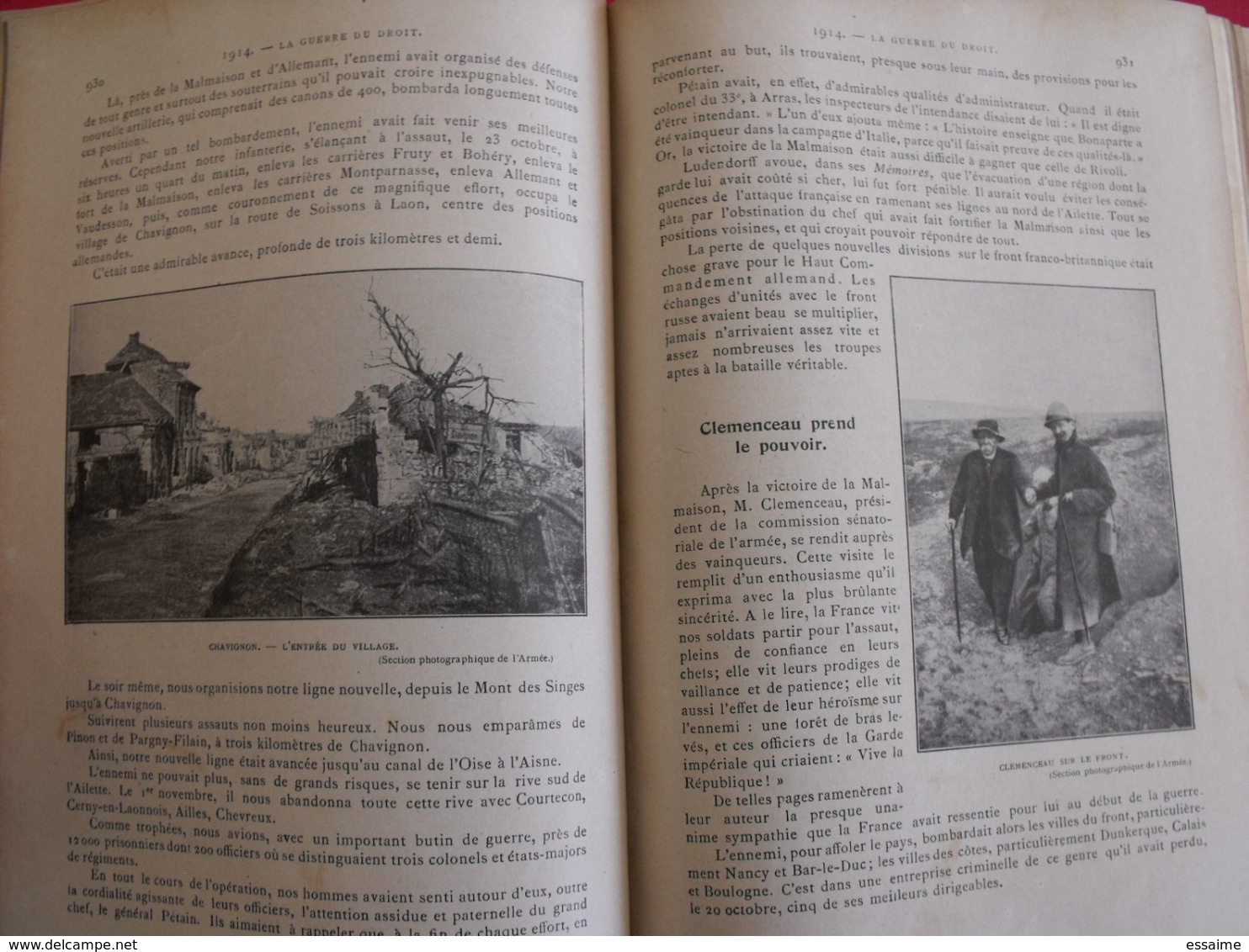 histoire illustrée de la guerre du droit. Emile Hinzelin. Aristide Quillet 1916-1919. nombreuses illustrations dépliants