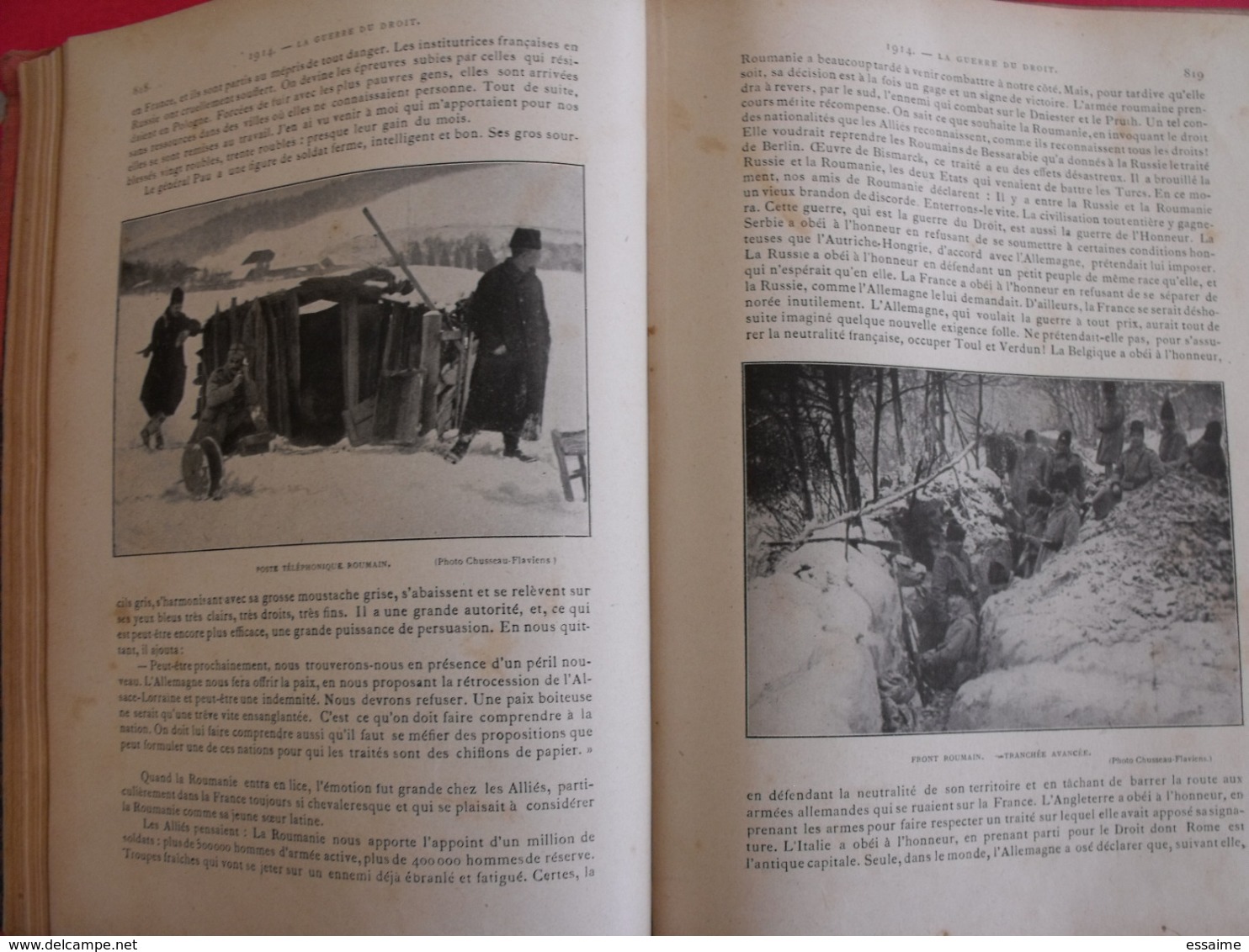 histoire illustrée de la guerre du droit. Emile Hinzelin. Aristide Quillet 1916-1919. nombreuses illustrations dépliants