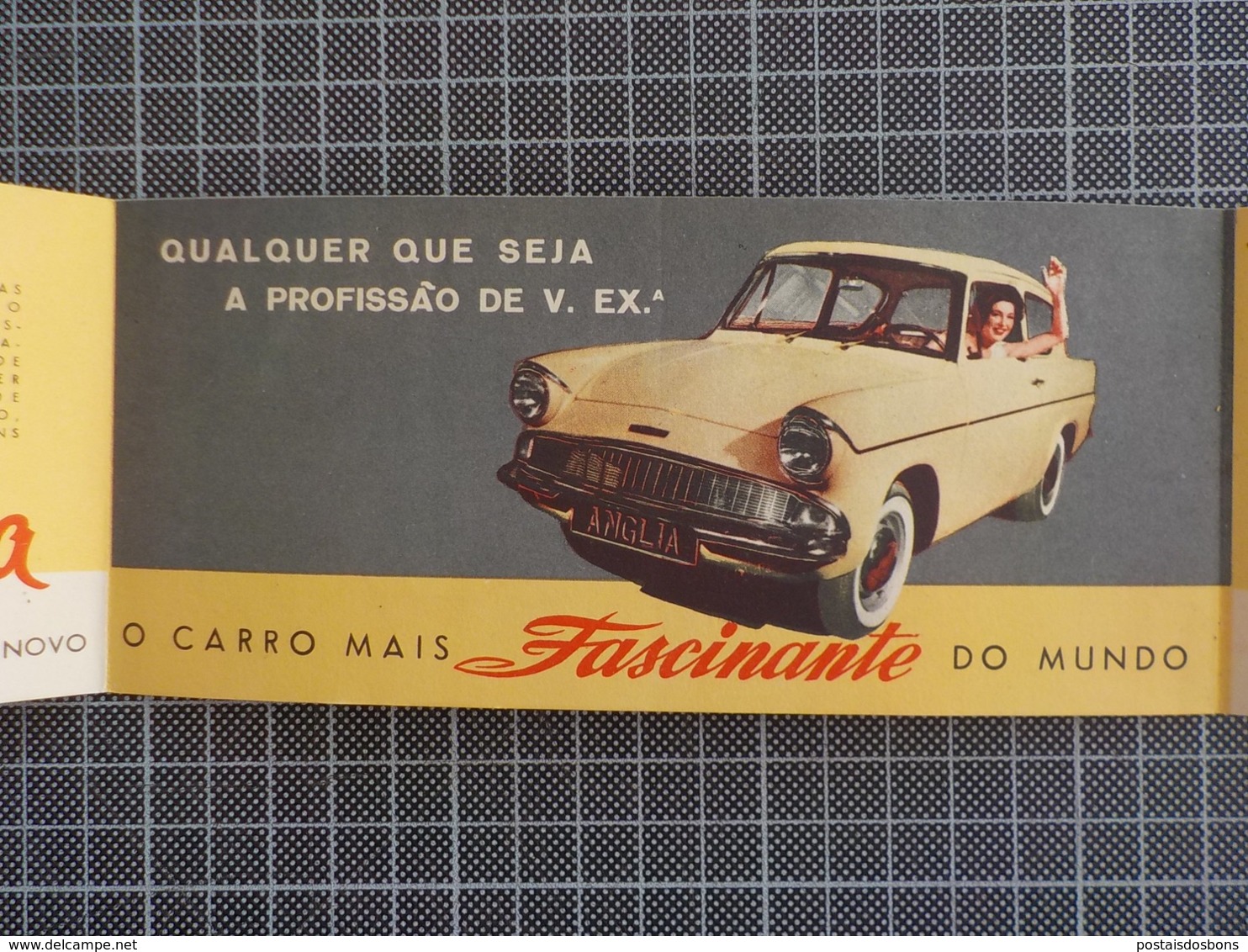 Cx 11) Portugal Publicidade FORD ANGLIA Automobilia 18X8cm - Auto's