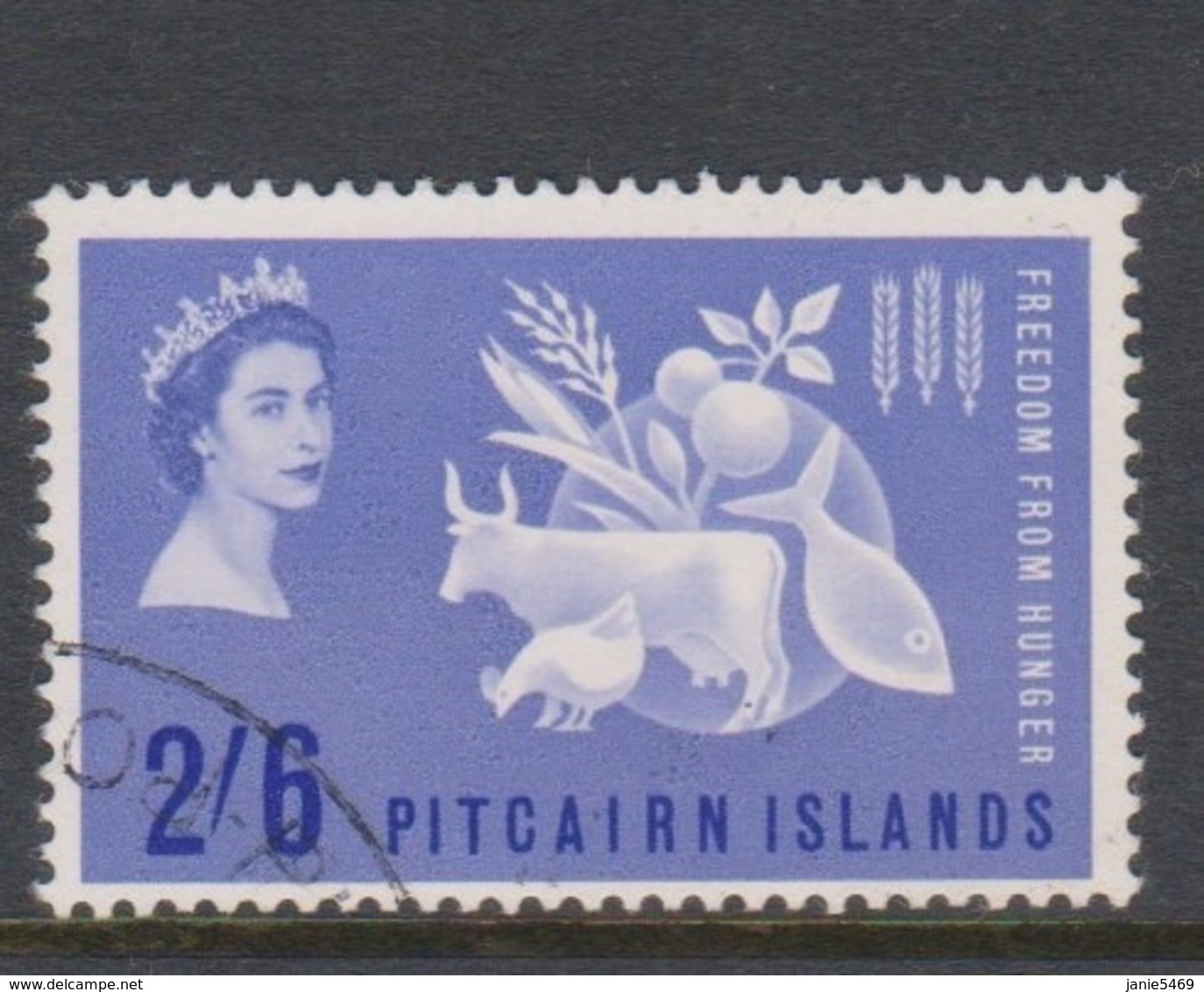 Pitcairn Islands  Scott 35 1963 Freedom From Hunger,Used - Pitcairn Islands