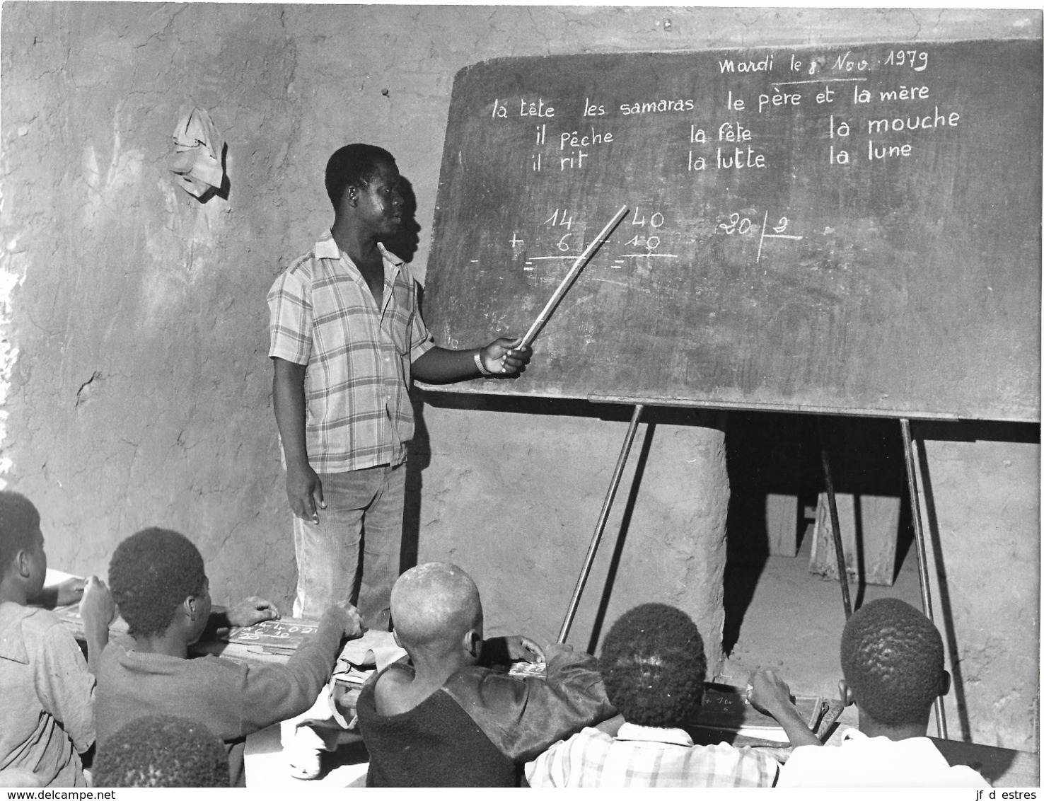 Photo Haute Volta (Burkina Faso) 1980. Petite école De Village. Photo Du Père Gust Beeckmans - Afrique