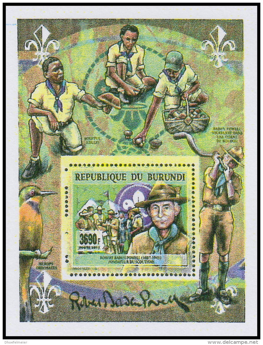 BURUNDI 2017 MNH** Robert Baden Powell Scouts S/S - OFFICIAL ISSUE - DH1819 - Unused Stamps