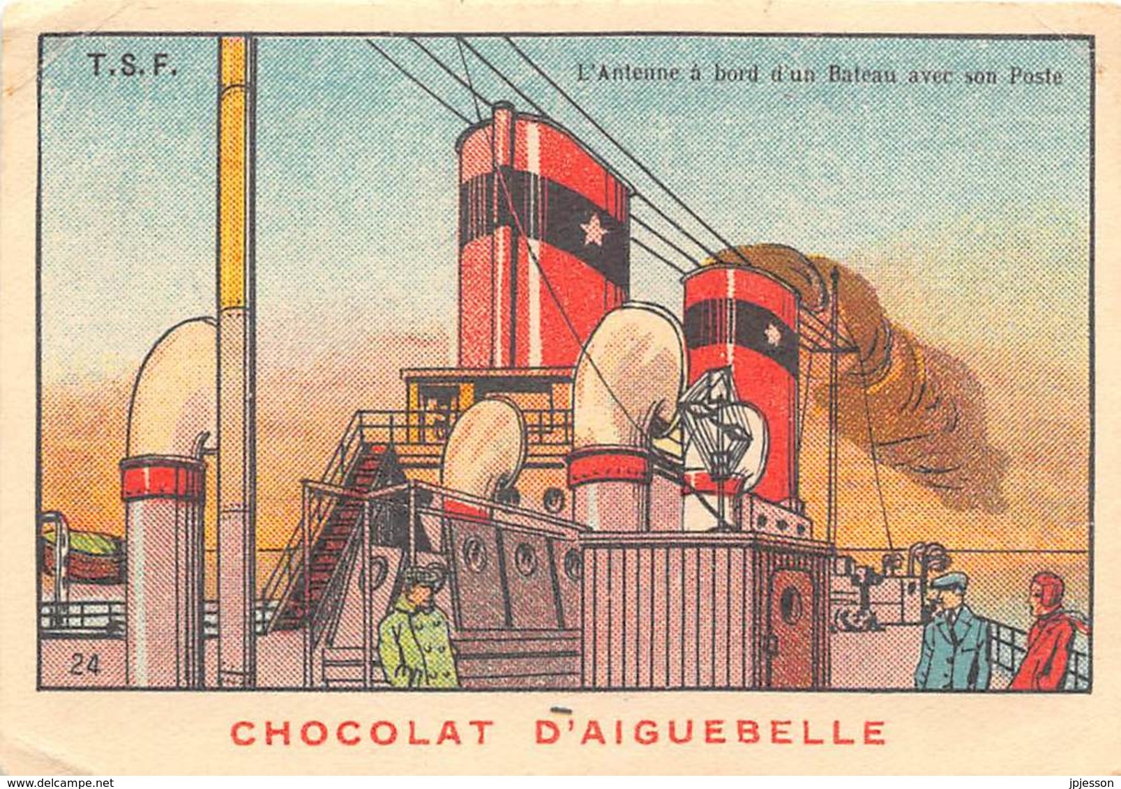 CHROMO  CHOCOLAT  AIGUEBELLE - DONZERE  ( DROME )   TSF - 24 - Aiguebelle