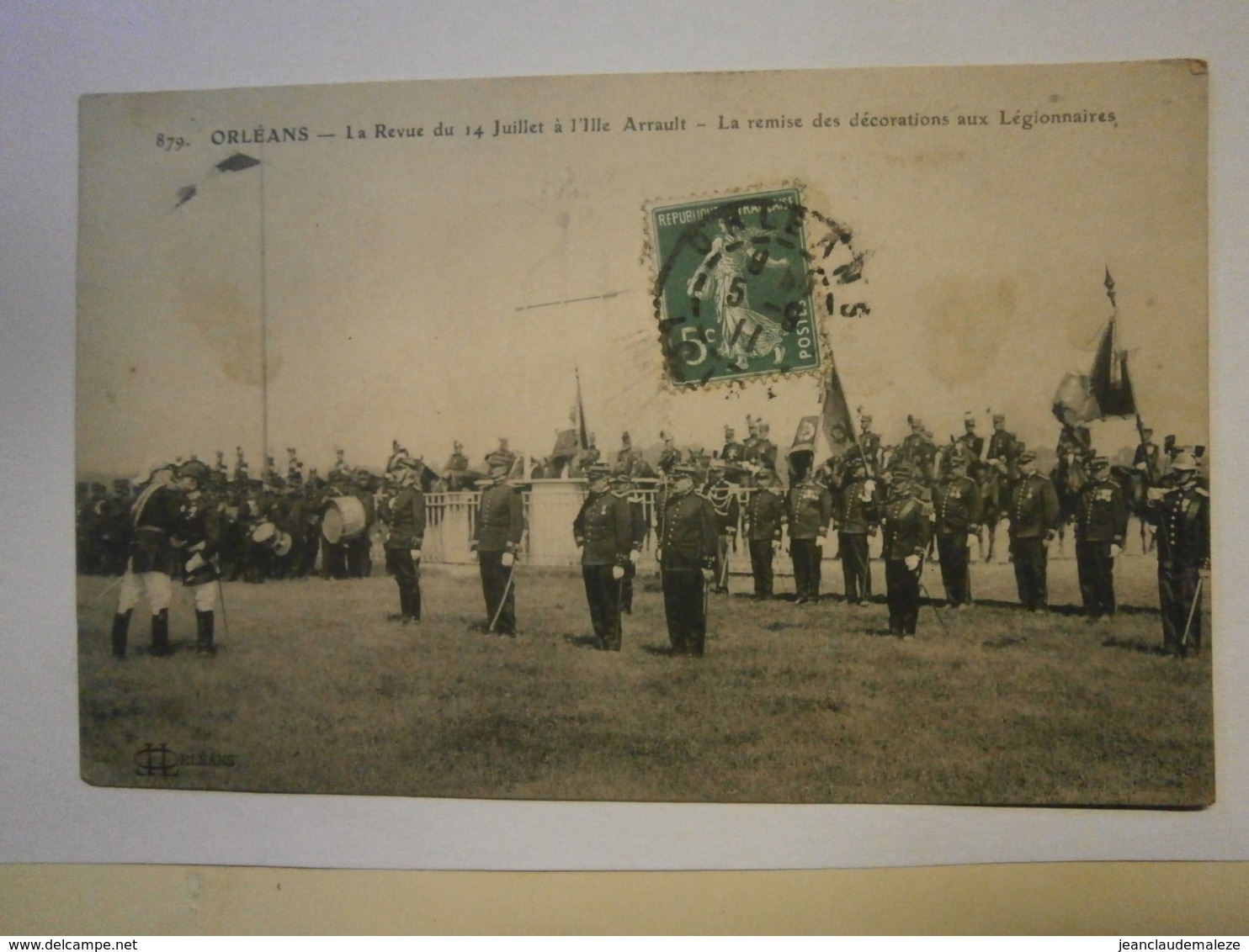 Orléans La Revue Du 14 Juillet à L'Ille Arrault Loiret 45,voyagée  1911, Trèsbel état,pas Commun - Orleans