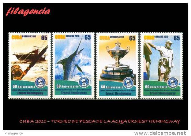 CUBA MINT. 2010-29 60 ANIVERSARIO DEL TORNEO DE LA PESCA DE LA AGUJA ERNEST HEMINGWAY - Nuevos