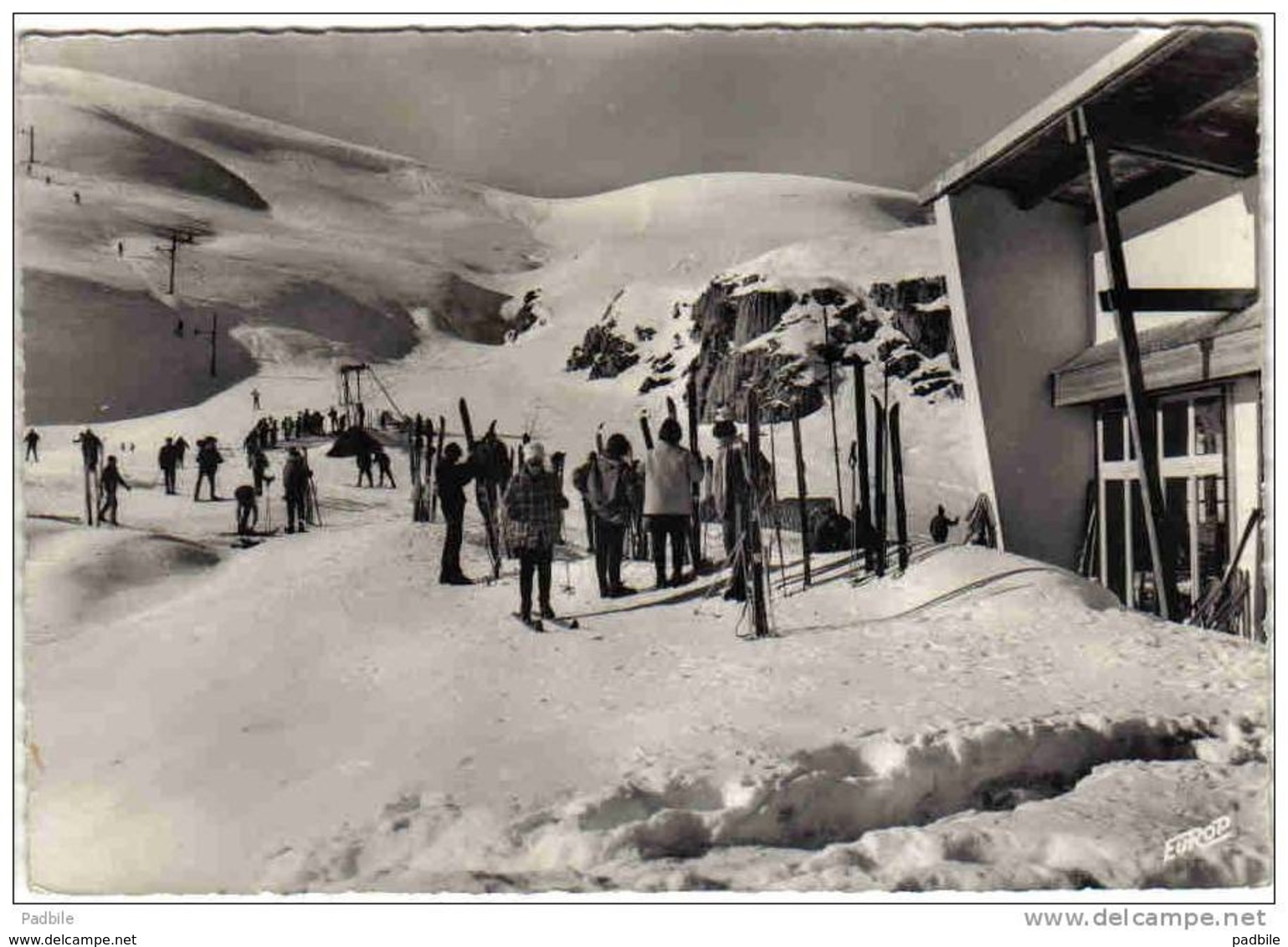 Carte Postale 64. Arette  Station De Sports D'hiver De La Pierre St-Martin La Gare Du Téléphérique Trés Beau Plan - Other & Unclassified