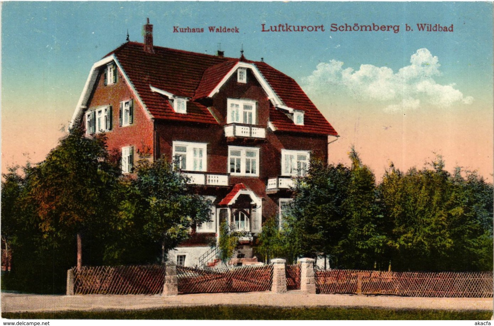 CPA AK Schomberg - Schomberg B. Wildbad - Kurhaus Waldeck GERMANY (910397) - Schömberg