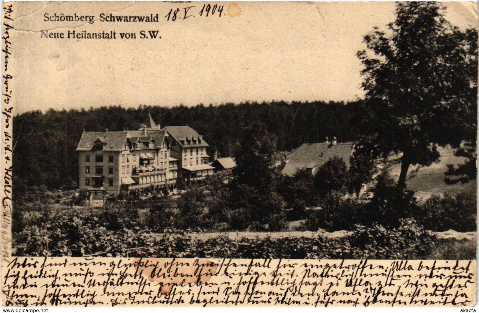 CPA AK Schomberg - Schwarzwald - Neue Heilanstalt Von S.W. GERMANY (910398) - Schömberg