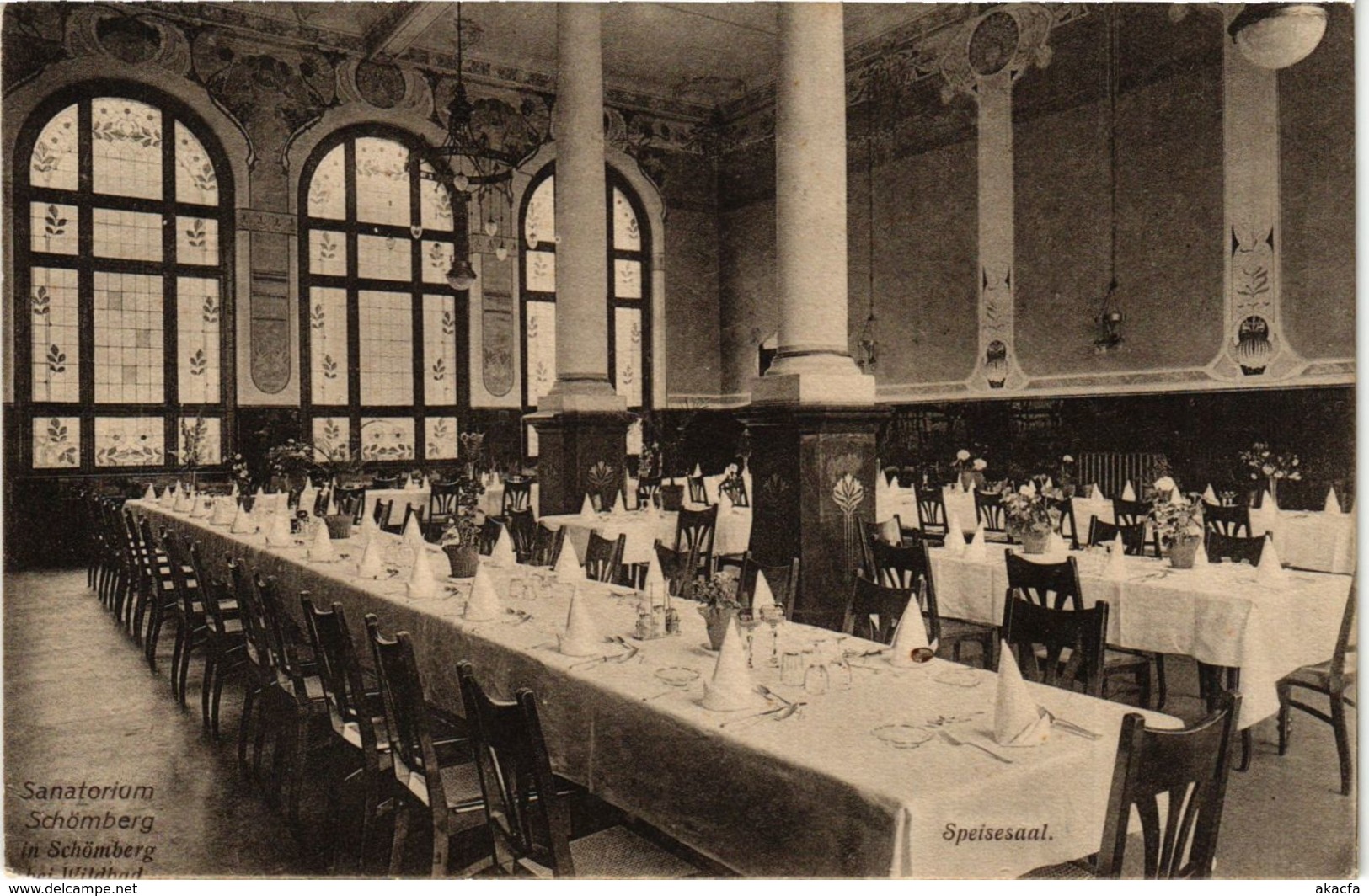 CPA AK Schomberg - Sanatorium - Speisesaal GERMANY (910401) - Schömberg