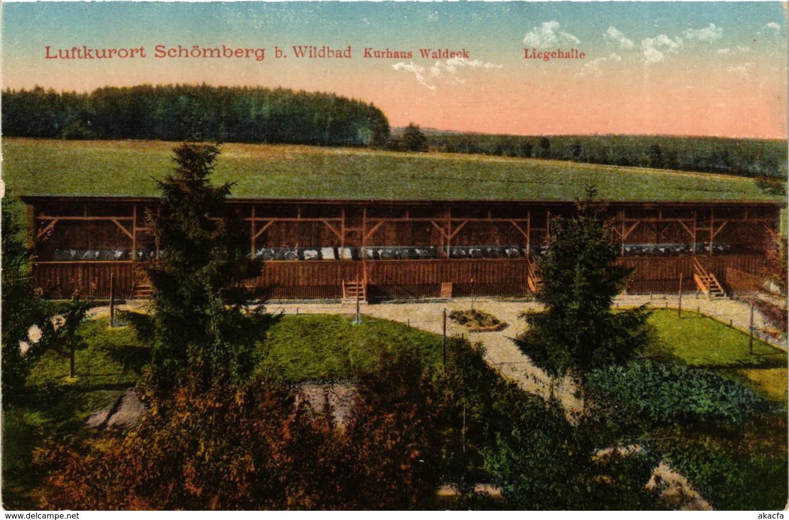 CPA AK Schomberg - Kurhaus Waldeck - Liegehalle GERMANY (910406) - Schömberg