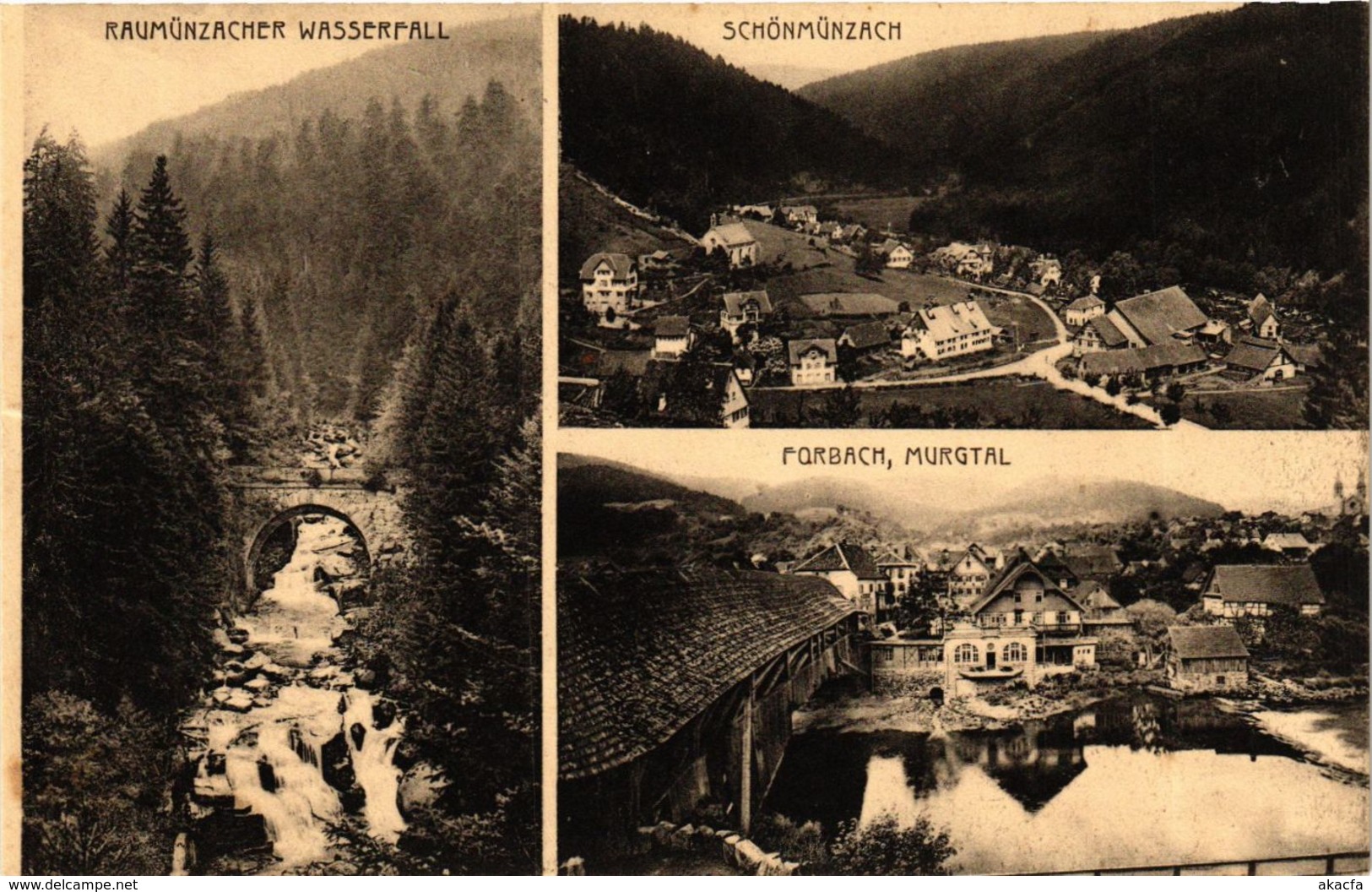 CPA AK Forbach - Murgtal - Schonmunzach - Raumunzacher Fall GERMANY (910423) - Forbach