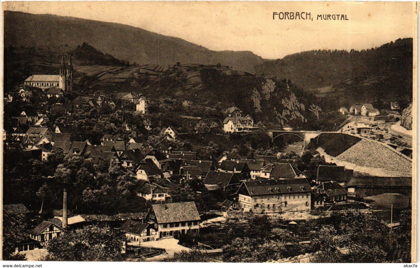 CPA AK Forbach - Murgtal - Totalansicht GERMANY (910424) - Forbach