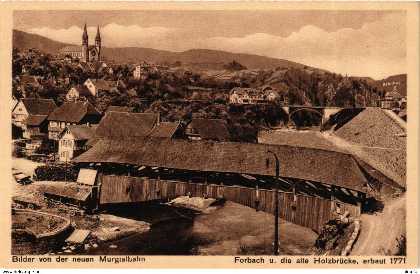 CPA AK Forbach - Forbach U. Die Alte Holzbrucke GERMANY (910439) - Forbach