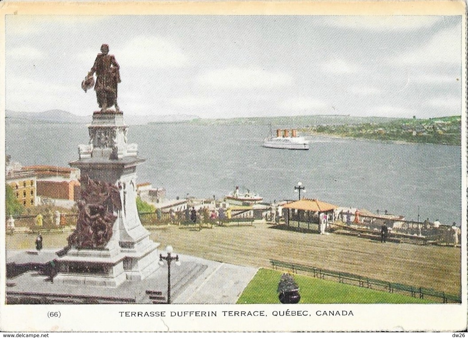 Terrasse Dufferin Terrace, Quebec, Canada - Monument Et Statue De Champlain, Le Saint Laurent - Québec - Château Frontenac