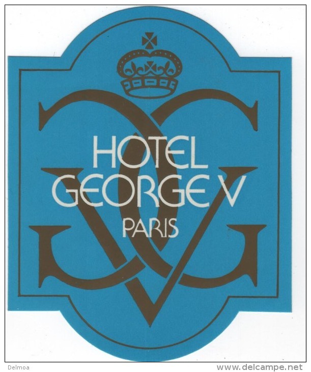 Etiquette Hôtel Autocollant GEORGE V Paris - Hotel Labels