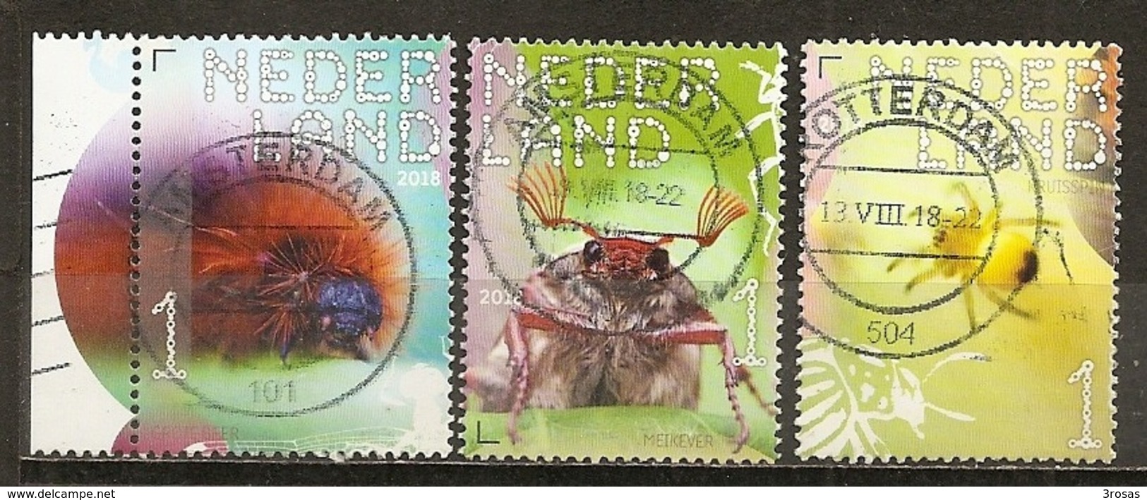 Pays-Bas Netherlands 2018 Insects Obl - Used Stamps