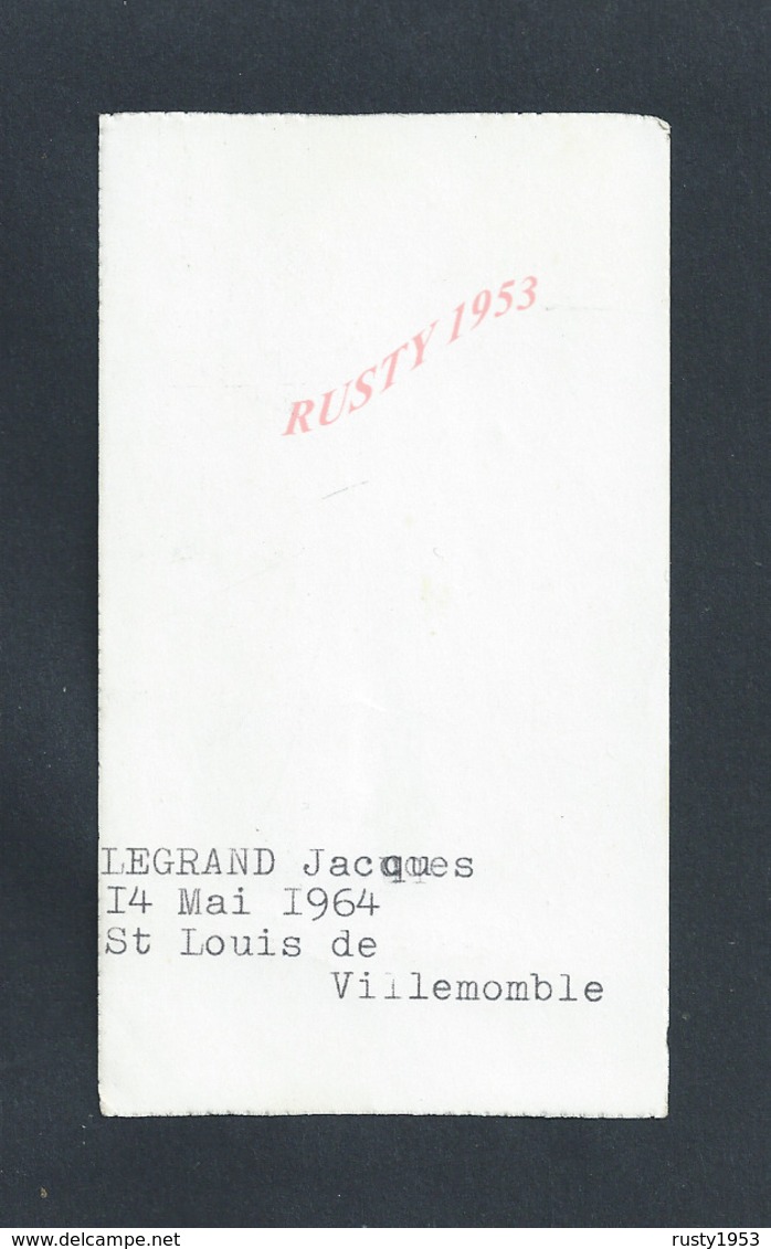 IMAGE RELIGIEUSE DE LEGRAND JACQUES 1964 ST LOUIS DE VILLEMOMBLE : - Images Religieuses