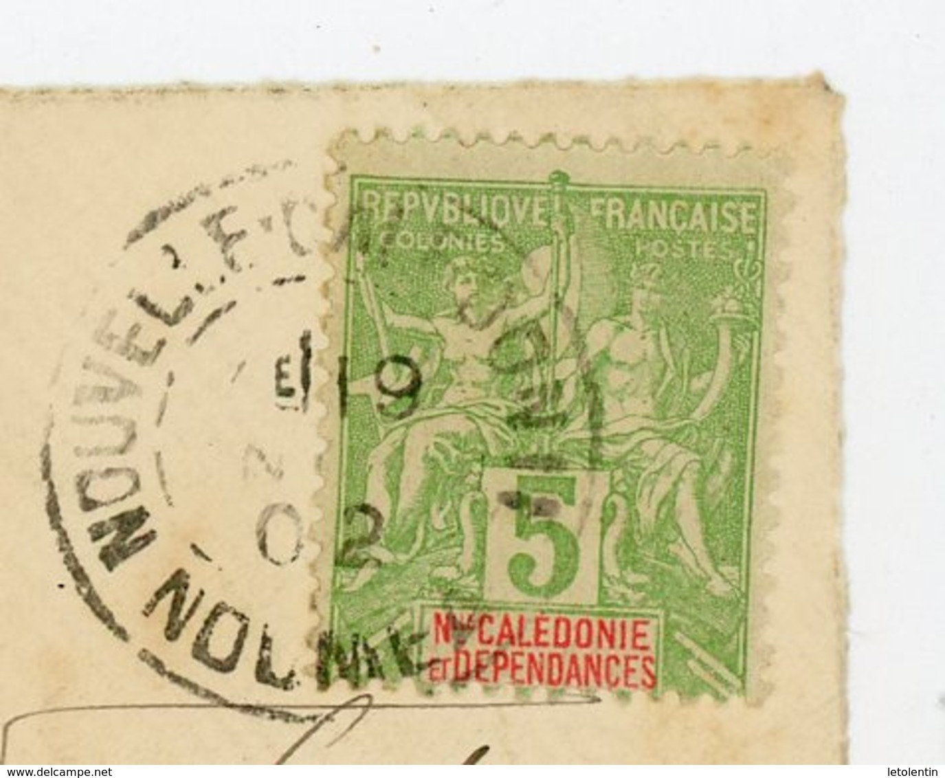 NOUVELLE CALEDONIE (RF) - N° Yt 59 Obli. NOUMÉA 1902 POUR POLIGNY - Brieven En Documenten