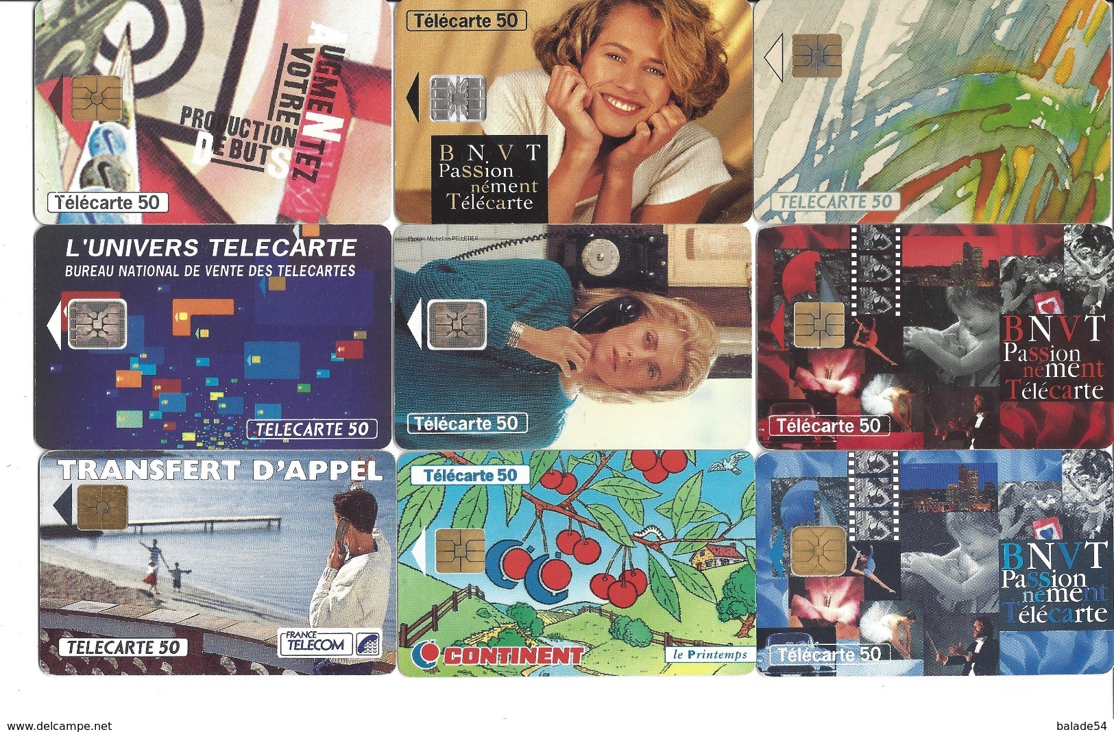 Lot De 50 Télécartes De France Uniquement - Toutes Différentes - Voir Scan - Lots - Collections